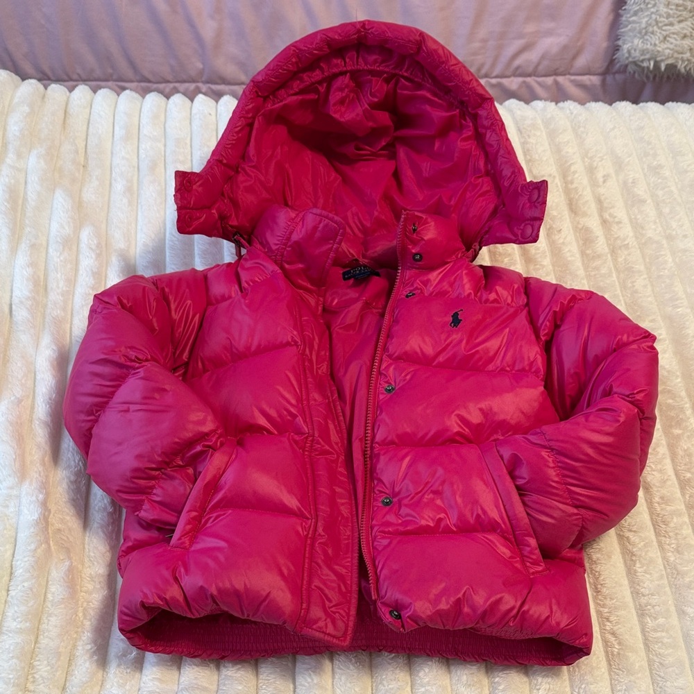 Polo by Ralph Lauren Kids Pink Puffer Jacket